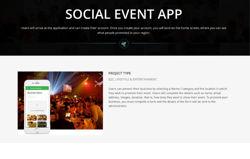 SOCIAL EVENT APP screenshot 1